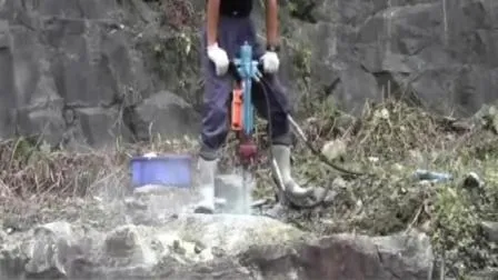 Handgeführte hydraulische Gesteinsbohrmaschine mit Luftbein für den Bergbau